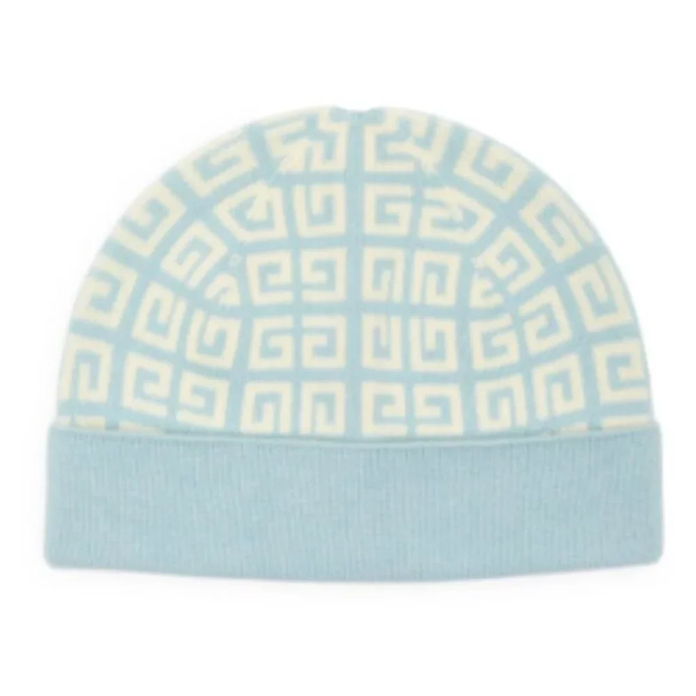 Givenchy Double Face Knit Beanie Ice Blue